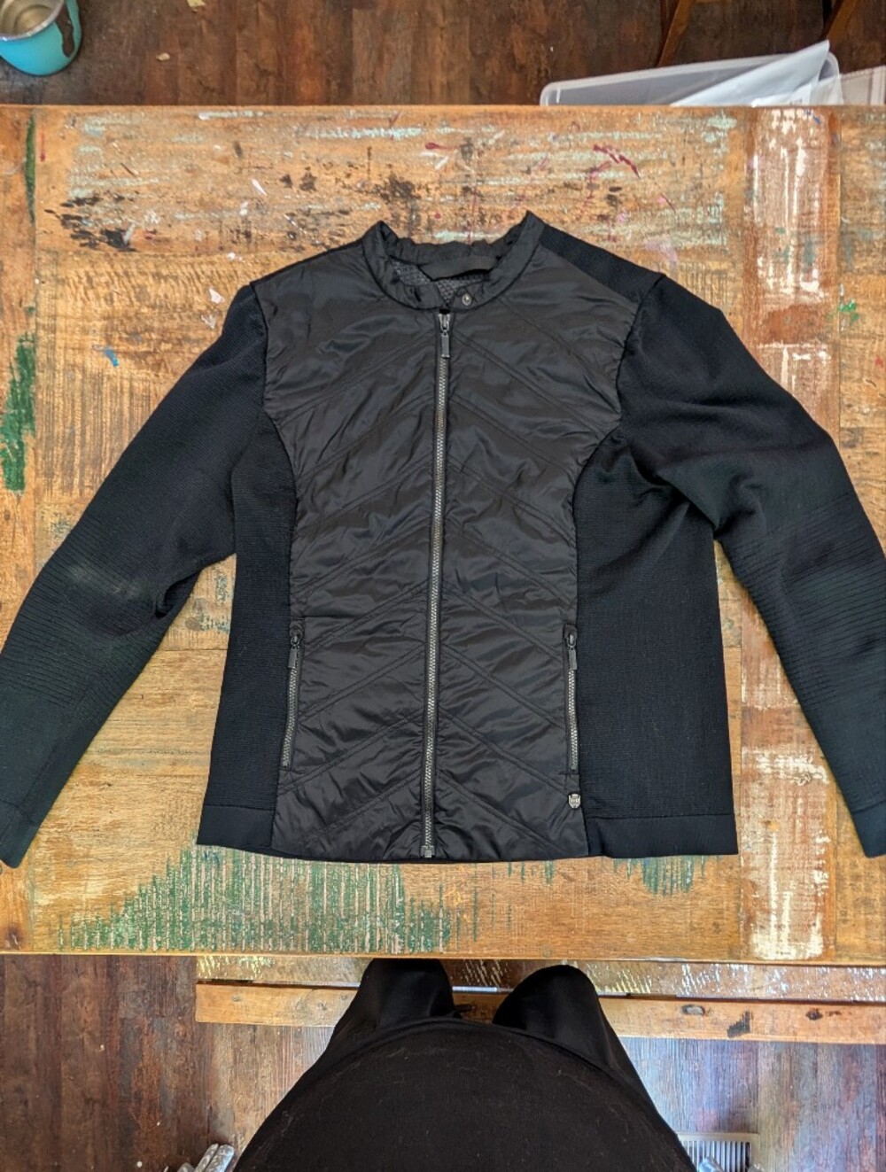 Harley-Davidson Women's XL Quilted Full Zip Black Moto Jacket
